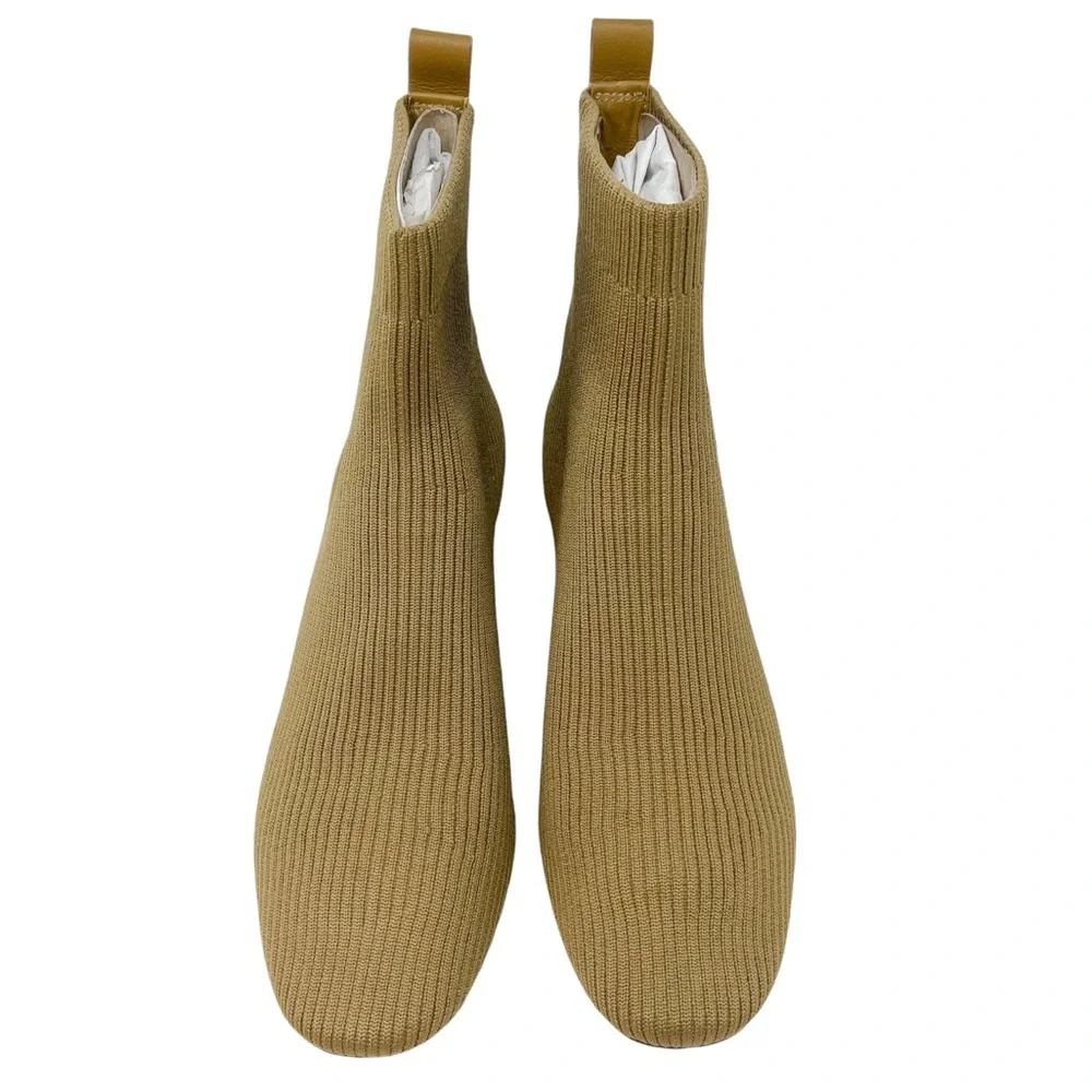 Everlane The Glove Boot Ribbed Sock Ankle Bootie Women’s 8.5 Tumbleweed Yellow - Picture 7 of 12